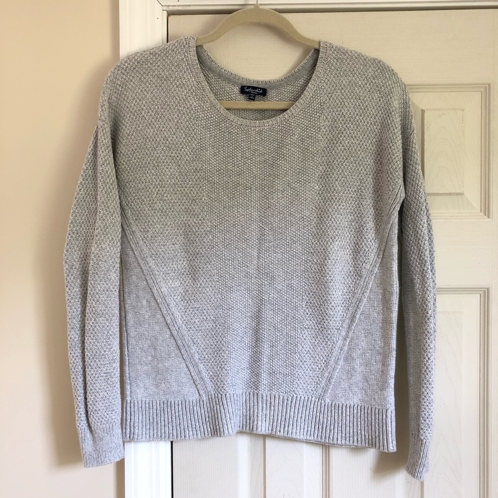 Splendid Knit Sweater in Heather Grey